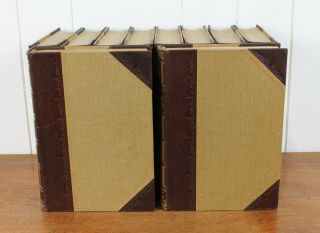 Complete Set of 1928 THE CHILDREN ' S ENCYCLOPEDIA - 10 x Volumes,  Leather Bound 3