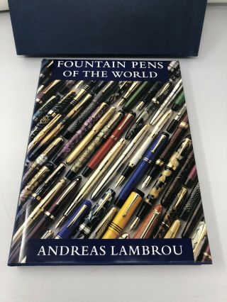 Fountain Pens Of The World,  Andreas Lambrou,  Hardcover/slipcase,  Vg