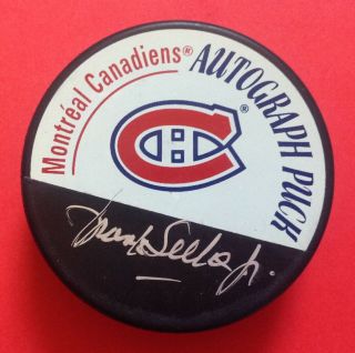 Montreal Canadiens Frank Selke Jr.  Autographed Souvenir Puck