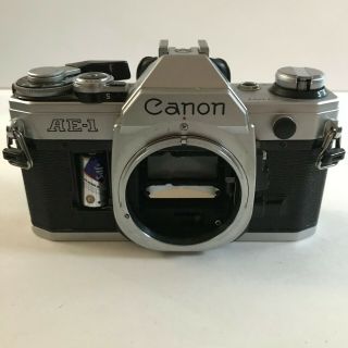 Vintage Canon Ae - 1 35mm Slr Film Camera Body Meter Shutter Both Work