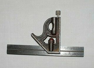 Vintage Starrett Combination Square With 6 " Rule 4