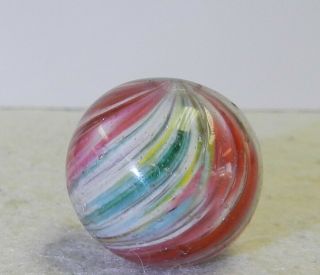 11781m Vintage German Handmade Onionskin Shooter Marble.  87 Inches