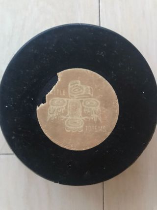 Seattle Totems Whl Official Game Puck Art Ross Converse