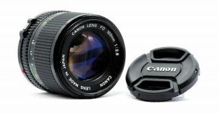 Canon Lens Fd 100mm 2.  8 (1979) Vintage Lens Camera