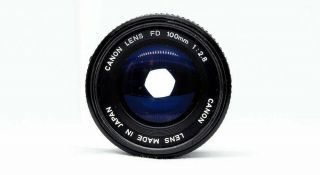 Canon lens FD 100mm 2.  8 (1979) vintage lens camera 2