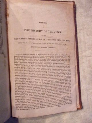 1832 Family Bible Of Sylvanus Church Amherst MA,  Thomas Scott ' s Bible Vol.  1,  2,  3 3