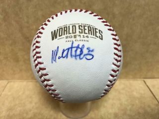 Matt Duffy San Francisco Giants Signed 2014 World Series Baseball W/coa