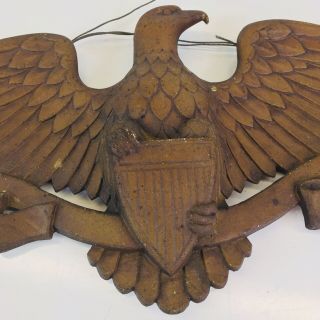 Vintage Sexton 27” Cast Metal American Eagle Wall Plaque Wall Hanging Usa