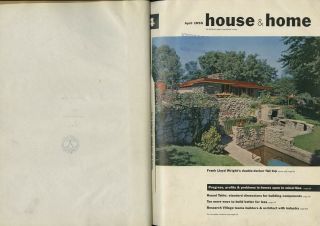 1955 Frank Lloyd Wright House,  Home 3 - V.  Bound Set Paul Rudolph Shulman Eichler