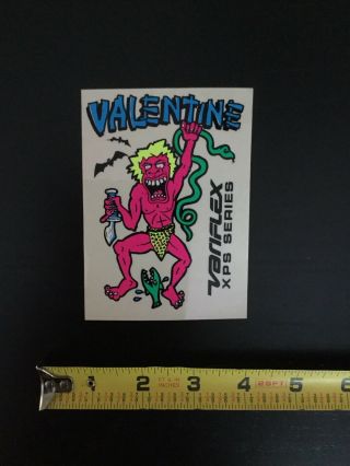 Gary Valentine Xps Vairiflex Vintage 1980s 1990s Skateboard Sticker