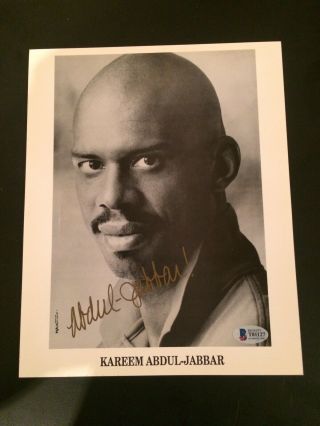 Vintage Kareem Abdul - Jabbar La Lakers Signed Auto 8x10 Photo W/ Beckett