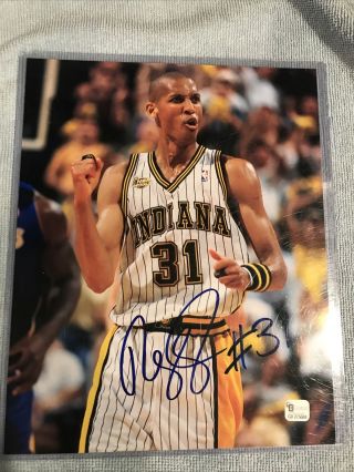 Reggie Miller Signed Autographed 8x10 Photo Indiana Pacers
