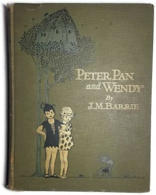 Peter Pan & Wendy By J.  M Barrie 1921 Hc Scribners Vintage