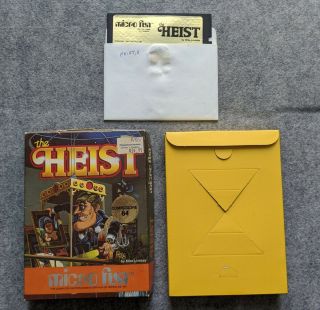 The Heist Box Disk Commodore 64 Micro Fun / Micro Lab Vintage Computer Game C64