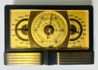 Vintage Art Deco - Taylor - Barometric Pressure Humidity Temperature Instrument