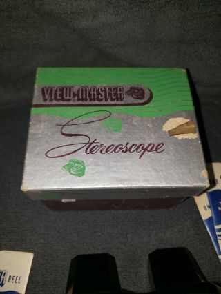 VINTAGE Sawyer ' s View - Master Stereoscope with Box and 52 Reels 2