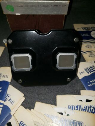 VINTAGE Sawyer ' s View - Master Stereoscope with Box and 52 Reels 3