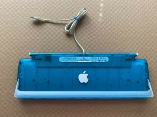 Vintage OEM (1998) Apple USB Wired Teal Blue Keyboard M2452 for iMac G3 2