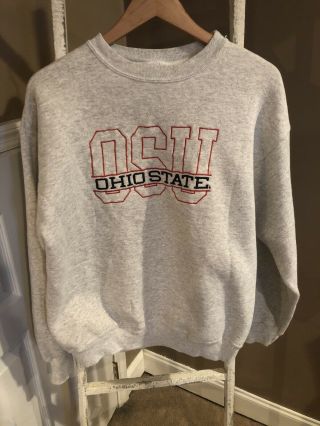 Vintage Ohio State University Osu Buckeyes Champion Sweatshirt Large Made Usa