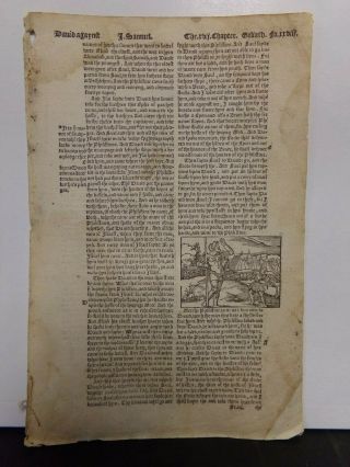 1549 Matthew Tyndale Bible Leaf.  - - - Herbert 