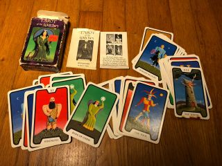 Vtg Tarot Of The Witches Stuart R Kaplan Agmuller First Edition 1974 Magic Deck