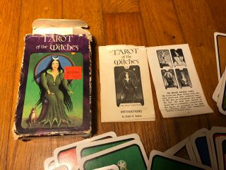 VTG TAROT OF THE WITCHES Stuart R Kaplan AGMuller FIRST EDITION 1974 Magic Deck 2