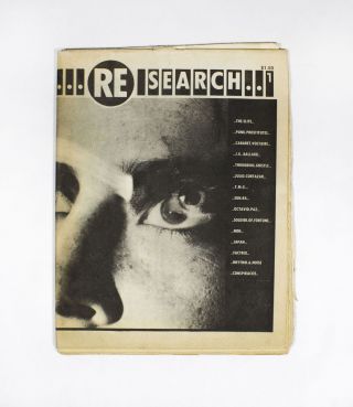 V.  Vale Re/search 1 1980 Boyd Rice,  Cabaret Voltaire,  Throbbing Gristle,  Sun Ra