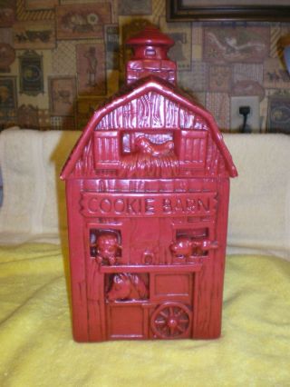 Vintage Red Twin Winton California Cookie Jar Cookie Barn 13 " Tall Fr/shp