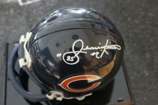 Dennis Mckinnon Signed Chicago Bears Mini Helmet