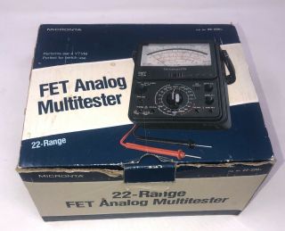 Vintage - Micronta 22 - 220a Fet 22 Range Volt Ohm Meter Test Analog Multitester X