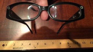 Brighton Vintage Garden Of Eden Black Rx Prescription Eyeglass Glasses Frame
