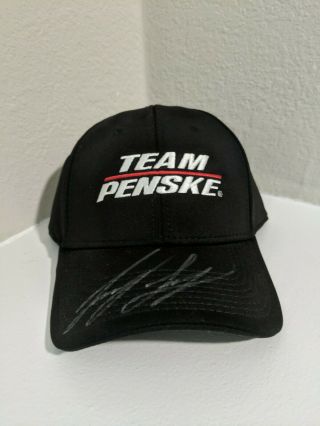 Joey Logano Signed Autographed Team Nascar Penske Hat Racing Memorabilia