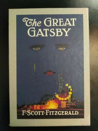 The Great Gatsby F.  Scott Fitzgerald First Edition Library Slipcase HC/DJ 1st 2