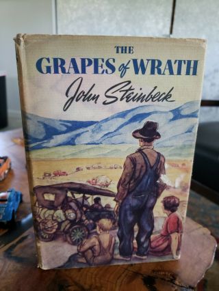The Grapes Of Wrath By John Steinbeck - 1st/12th Hcdj Viking 1940 - Good / Vg