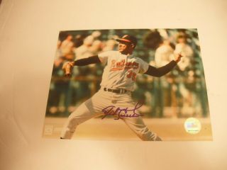 Mike Cuellar,  Baltimore Orioles,  Signed Color 8 X 10 Photo Jsa