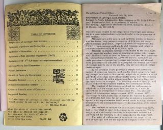 Organic Psychedelics Turn on Book synthesis otto snow strike LSD DMT mescaline 3