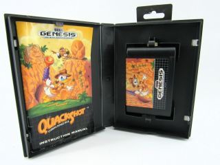 Vintage 1991 Sega Genesis Quack Shot Starring Donald Duck Complete Game
