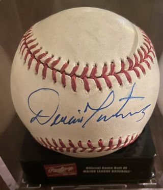 Dennis Martinez Autographed Signed Baseball