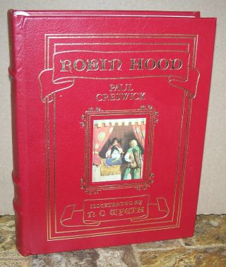 Robin Hood Paul Creswick Easton Press Leather Unread Illustrated N.  C.  Wyeth