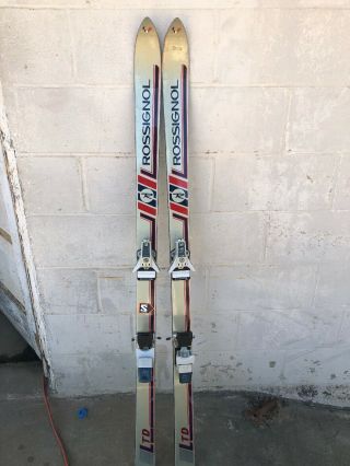 Vintage Rossignol Ltd 150cm Skis With Salomon 347 Bindings Y 150 4au24 06 00311