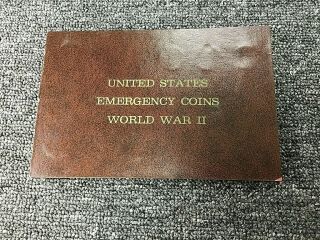 Vintage Dansco Coin Folder United States Emergency Coins World War Ii With Coins