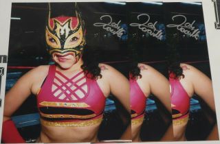 Lady Maravilla Signed 8x10 Photo AAA Lucha Libre Pro Wrestling CMLL Autograph 15 2