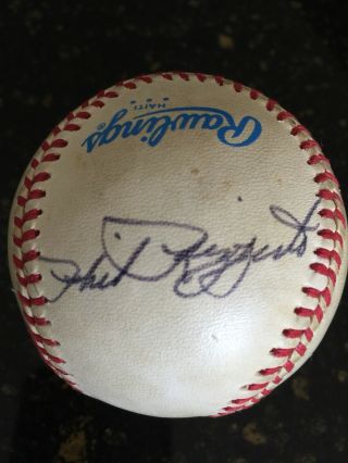 Phil Rizzuto & Bill White Autographed Rawling Baseball