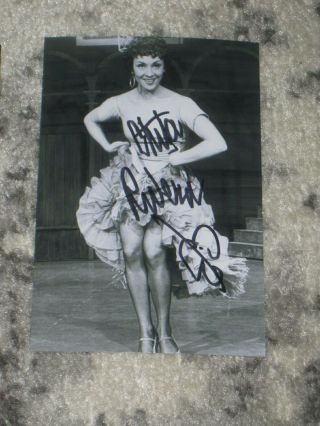 Chita Rivera Signed 4x6 Photo West Side Story Autograph 1