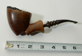 Vintage Hand Carved Denmark Skaal Briar Tobacco Pipe