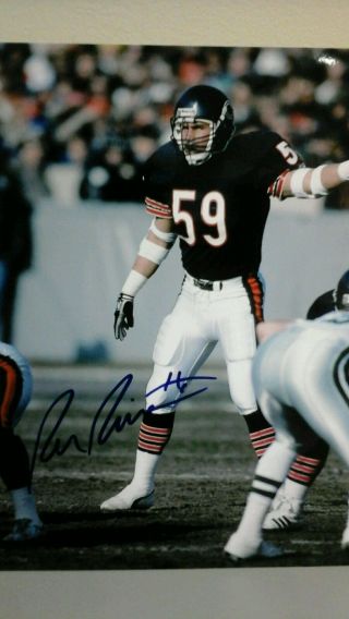 Ron Rivera Chicago Bears Panthers Autographed Signed 8x10 Picture C.  O.  A.