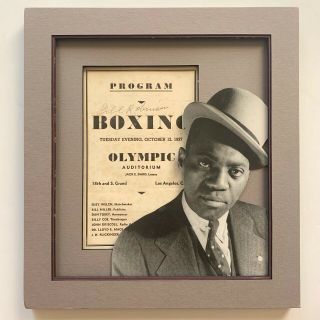 Bill Robinson Mr Bojangles Signature 1937 Boxing Program Los Angeles Olympic