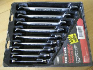 Vtg Craftsman 12 Pt Metric Combination Wrench Set Vv Series 8 - 19mm