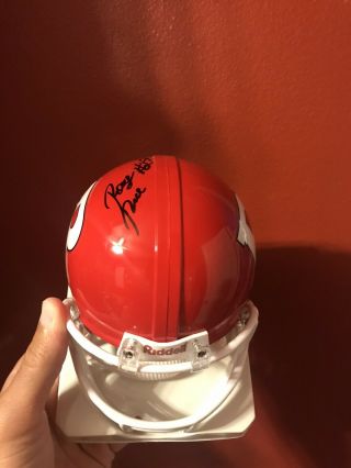 Ray Rice Rutgers Scarlet Knights Signed Riddell Mini Helmet Baltimore Ravens