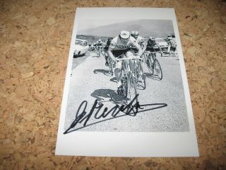 Eddy Merckx Cycling Tour De France Champion 2 Hand Signed Photo